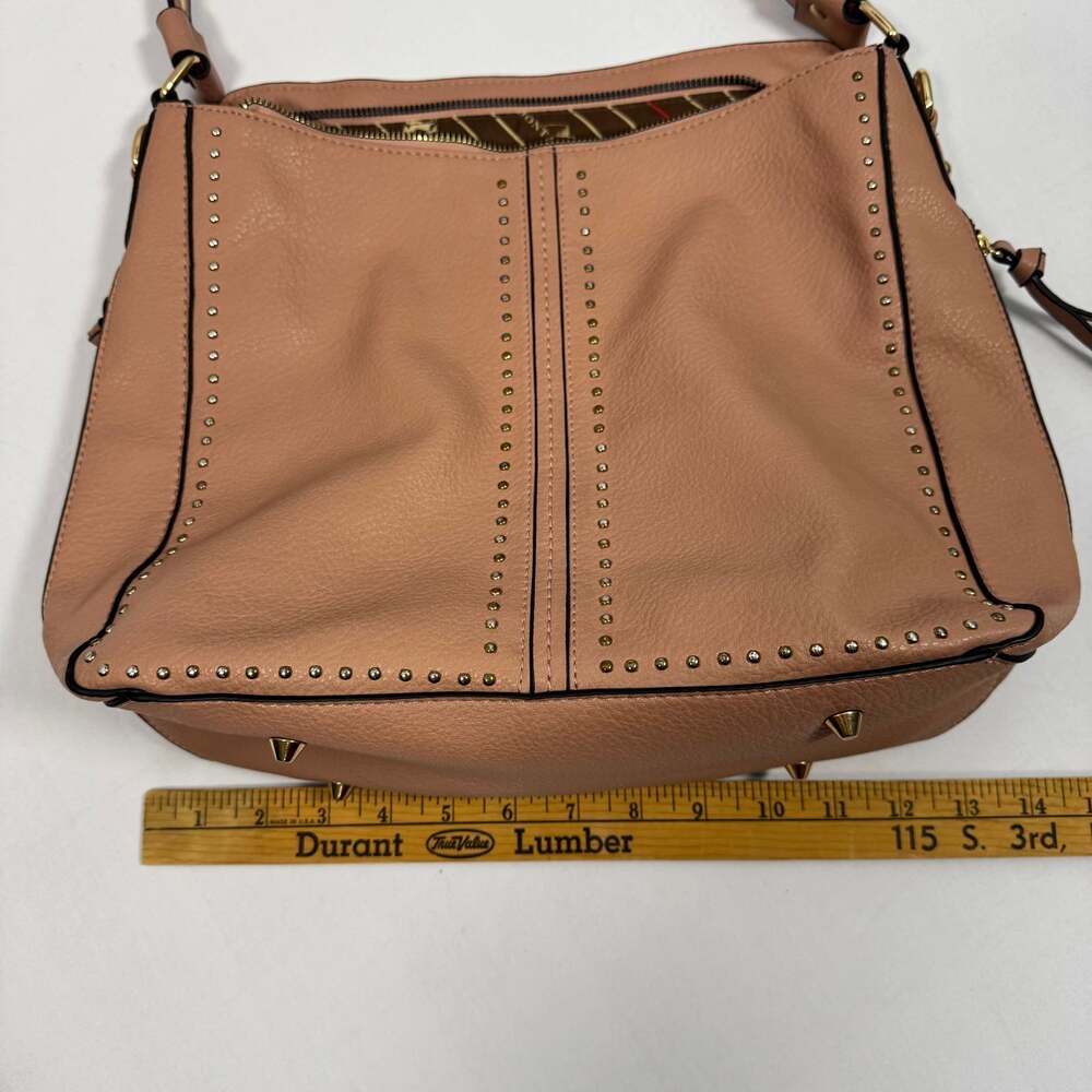 Montana West Large Leather Hobo Handbag for Women Concealed Carry Studded Purse - Picture 8 of 13